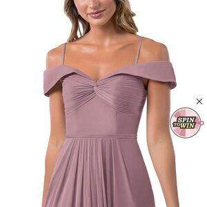 AZAZIE ALMENDRA
Dusty Rose
Worn once 
Size 10 Off-Shoulder Dress